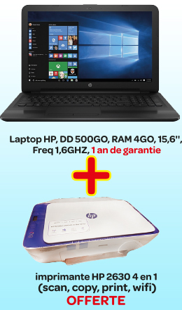 Laptop HP+ Imprimante HP 4 en 1