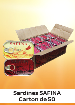 Sardines SAFINA (carton de 50)