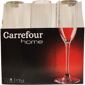 Verre à pied FLUTE Carrefour Home (pack de 6)