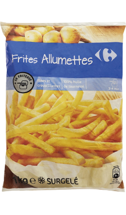 Frites alumettes Carrefour 1 kilo