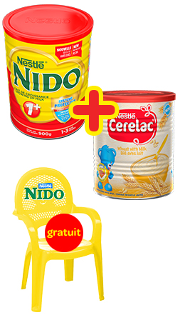 Cérélac blé 400 grs + Lait Nido 900 grs - Carrefour CM