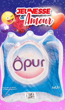 Pack d’eau minérale naturelle Opur  6×1,5 L