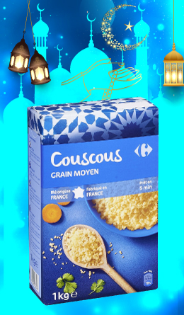 Couscous Moyen Carrefour, 1Kg