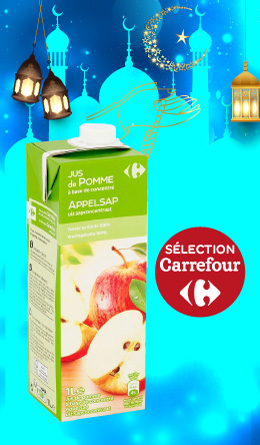 Jus de Pomme  Carrefour, 1L