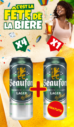 Canette Beaufort Lager , 50 cl
