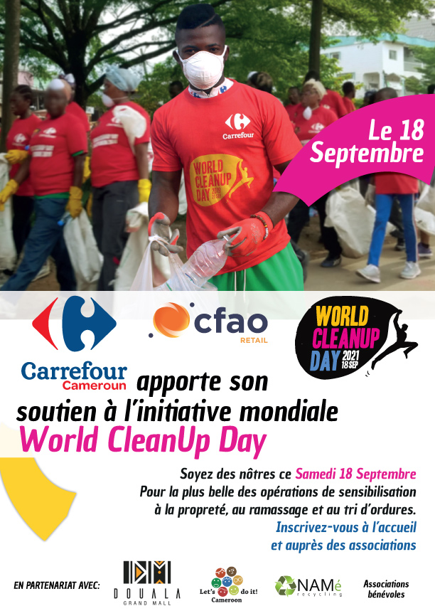 World  CleanUp Day 2021 : Carrefour prend d’assaut Les Villes de Douala et Yaoundé