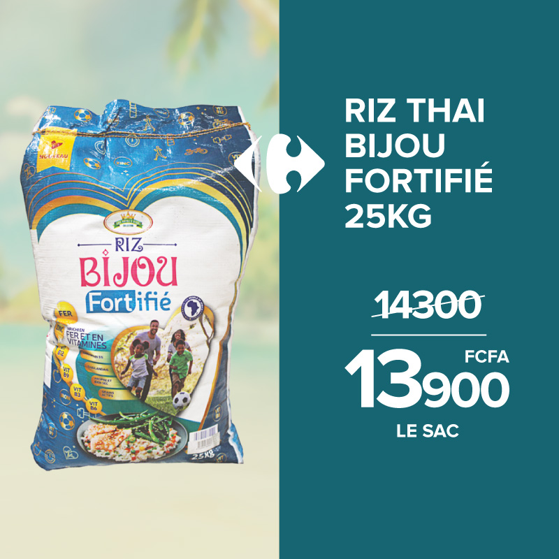 Sac de riz thai BIJOU - 25 kg